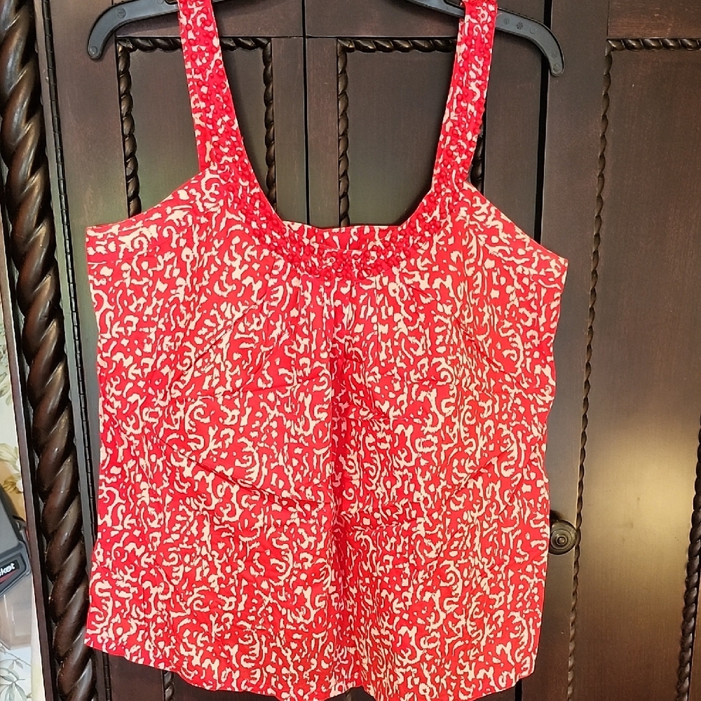4/$20 Merona Red Printed Women's Tank Top
